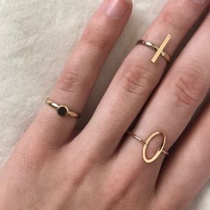 trio of golden rings